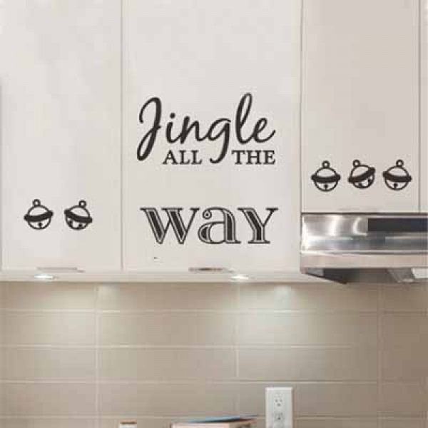 Jingle All The Way Cabinet Stickers Removable Wall Sticker Jingle All The Way Cabinet Stickers Removable Wall Sticker City Buildings Art Decals Mural Diy Wallpaper For Room Decal